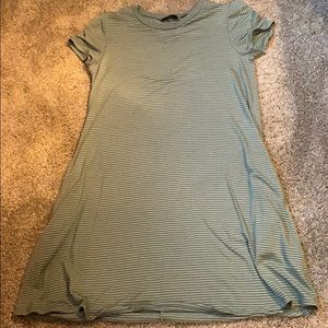 striped tee shirt dress